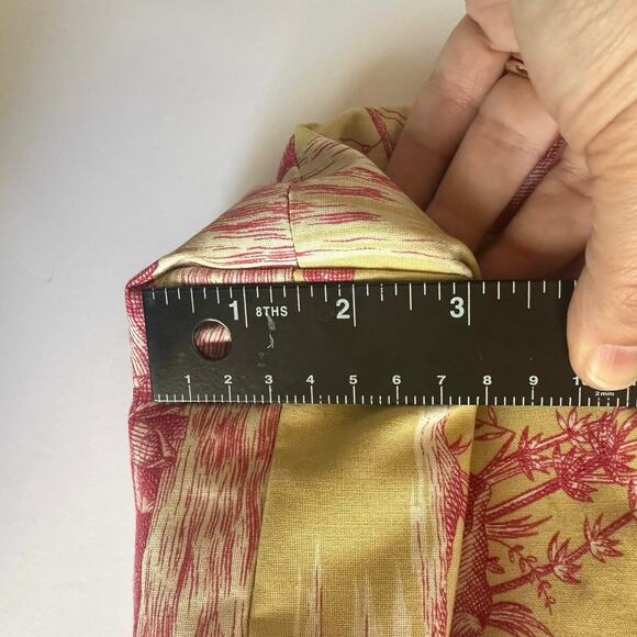 Millie Bags Yellow Pink vintage y2k fringe fabric purse, unique handbag - Picture 7 of 10